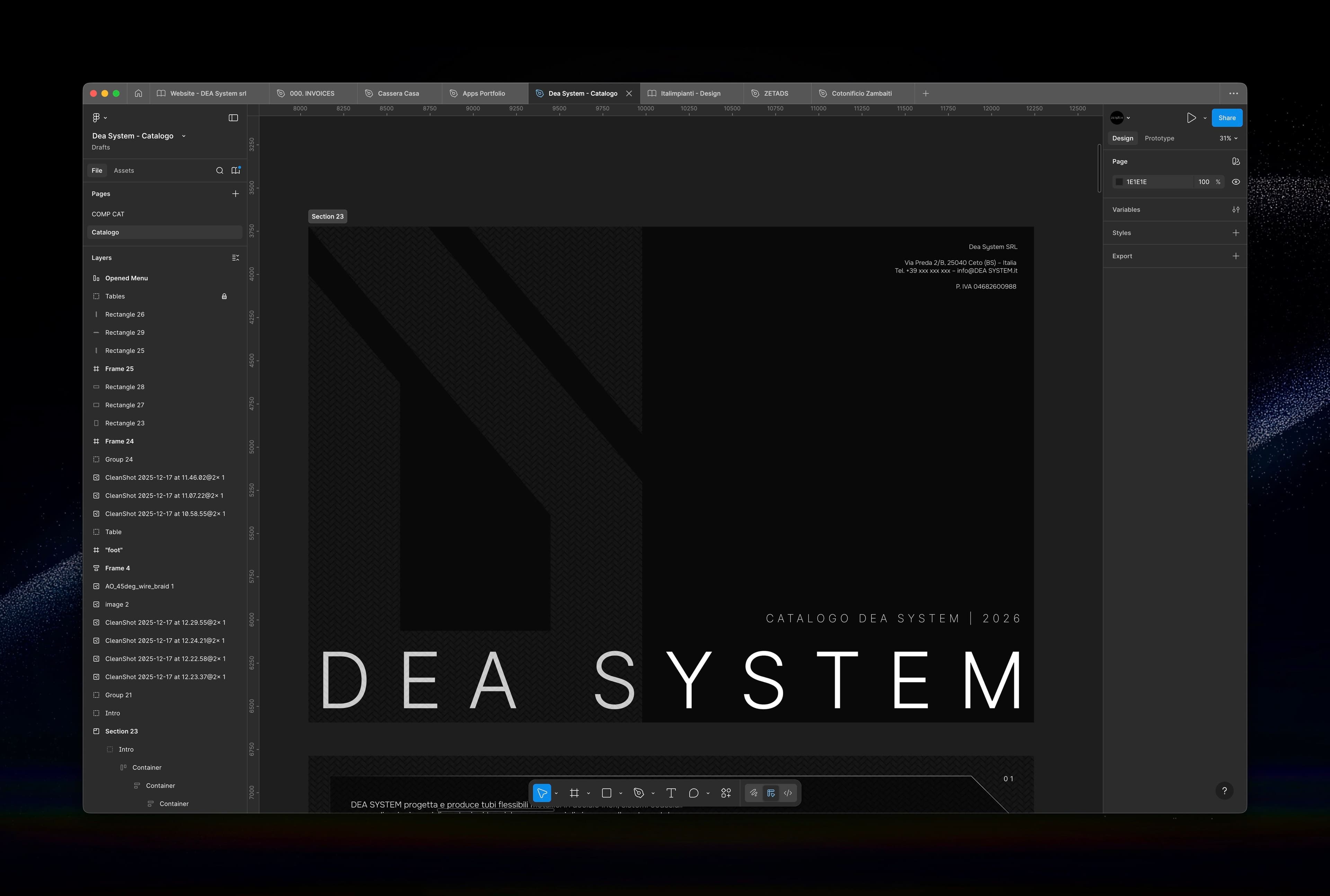 Logo & Products' Catalog - Dea System