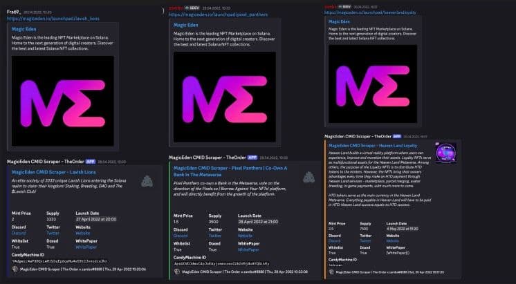 NFT CMID Scraper Bot