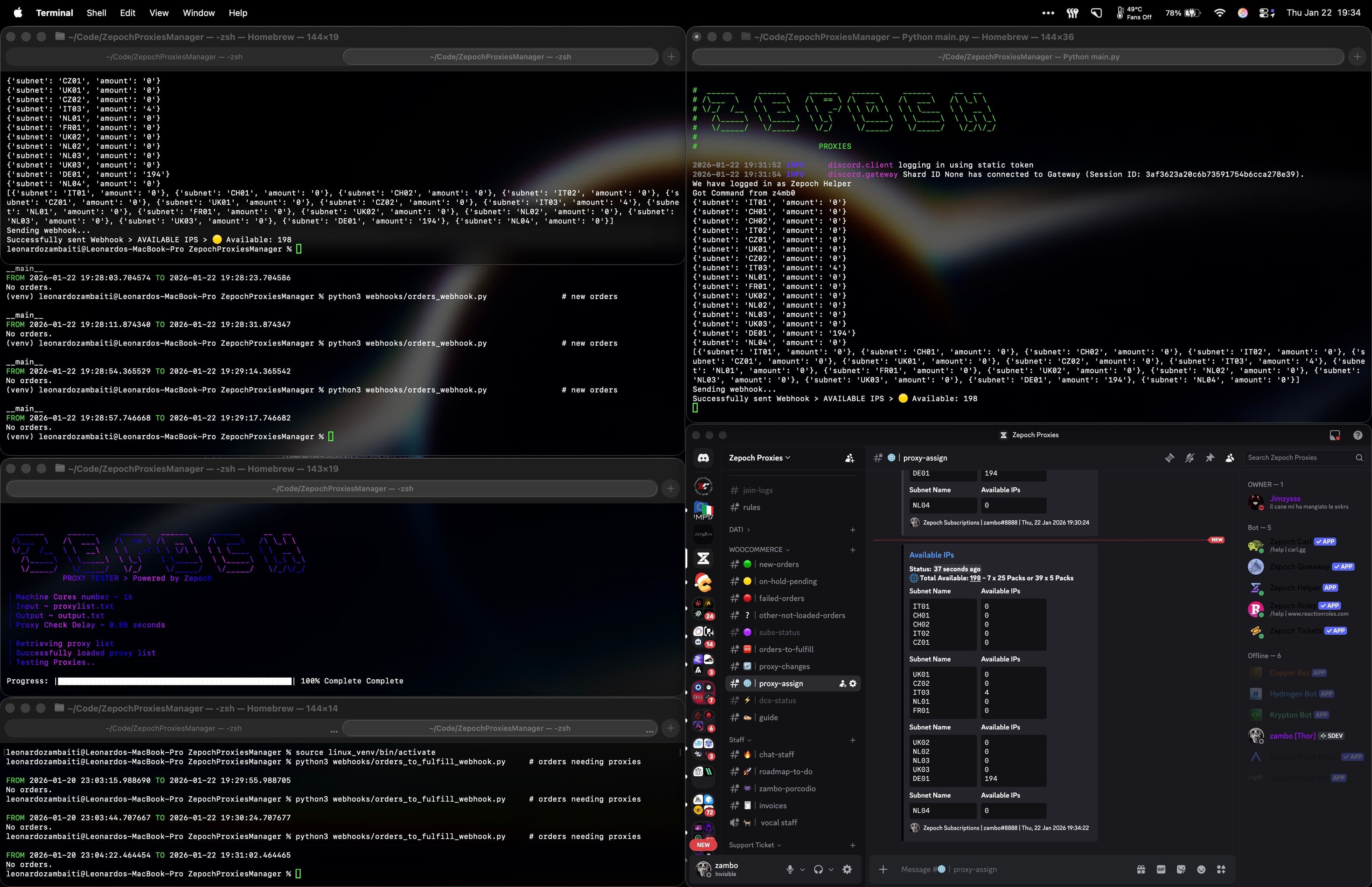 Python CentOS Proxy Manager